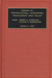 Cover of: Research on Technological Innovation, Management and Policy, Volume 6