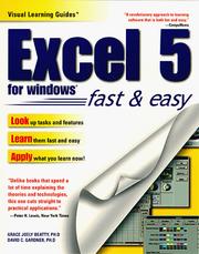 Cover of: Excel 5 for Windows: the visual learning guide