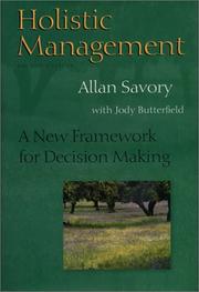 Holistic management by Allan Savory, Jody Butterfield