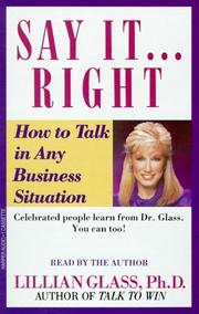 Cover of: Say It Right How To Talk In Any Business Situatons