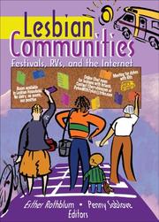 Cover of: Lesbian Communities by 