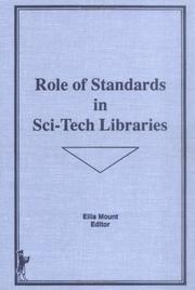 Cover of: Role of standards in sci-tech libraries