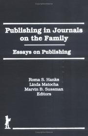 Cover of: Publishing in Journals on the Family: Essays on Publishing