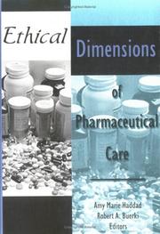 Cover of: Ethical Dimensions of Pharmaceutical Care (Journal of Pharmacy Teaching, V. 5, No. 1/2) (Journal of Pharmacy Teaching, V. 5, No. 1/2)