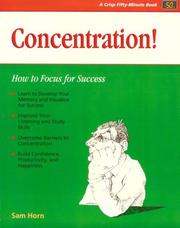 Cover of: Concentration!: how to focus for success