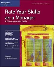 Cover of: Crisp: Rate Your Skills as a Manager by Elwood Chapman
