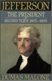 Cover of: Jefferson the President: Second Term 1805 - 1809 - Volume V (Jefferson and His Time, Vol 5)