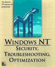 Cover of: Windows Nt Server 4: Security, Troubleshooting, and Optimization