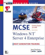 Cover of: MCSE Training Guide: Windows NT Server 4 Enterprise