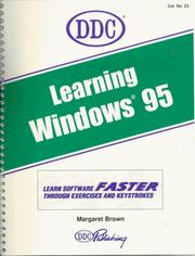 Cover of: Learning Windows 95 by Margaret Brown