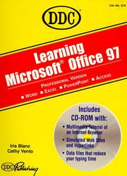 Cover of: Learning Microsoft Office 97, professional version: Word, Excel, PowerPoint, Access