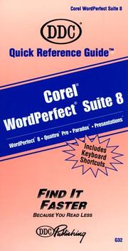 Cover of: Corel WordPerfect Suite 8 Professional by Diana Rain