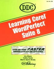 Cover of: Learning Corel WordPerfect Suite 8 Professional by Iris Blanc