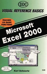 Cover of: Excel 2000 Visual Reference Basics