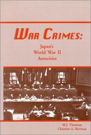 Cover of: War Crimes: International Military Tribunal