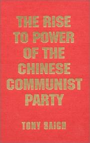 Cover of: The Rise to Power of the Chinese Communist Party |