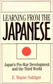 Learning from the Japanese : Japan's pre-war development and the Third World