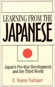 Cover of: Learning from the Japanese: Japan's pre-war development and the Third World