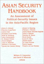 Asian security handbook : an assessment of political-security issues in the Asia-Pacific region