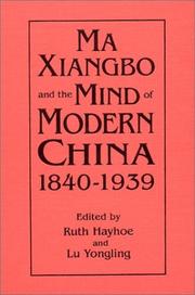 Ma Xiangbo and the mind of modern China, 1840-1939