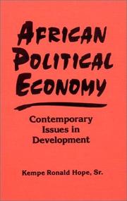 Cover of: African political economy: contemporary issues in development