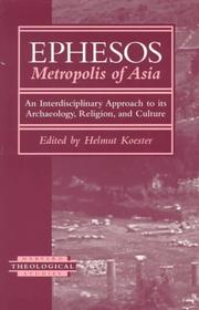 Ephesos metropolis of Asia by Helmut Koester