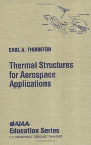 Cover of: Thermal structures for aerospace applications