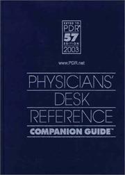 Cover of: Physicians Desk Reference Companion Guide 2003 (Pdr Guide to Drug Interactions, Side Effects and Indications)