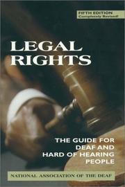 Cover of: Legal Rights, 5th Ed.: The Guide for Deaf and Hard of Hearing People