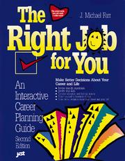 Cover of: The Right Job for You: An Interactive Career Planning Guide