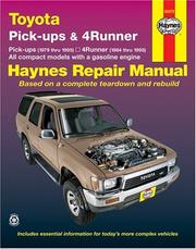 Cover of: Toyota pick-ups & 4-runner automotive repair manual by John B. Raffa