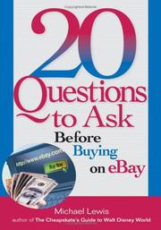 Cover of: 20 questions to ask before buying on eBay