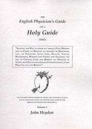 Cover of: The English Physician's Guide or a Holy Guide - 1662