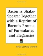 Bacon is Shake-Speare by Edwin Durning-Lawrence