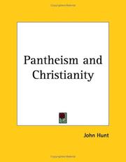 Cover of: Pantheism and Christianity