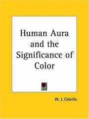 Cover of: Human Aura and the Significance of Color