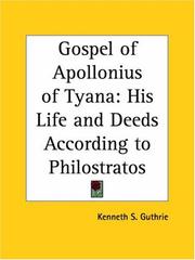 Cover of: Gospel of Apollonius of Tyana: His Life and Deeds According to Philostratos