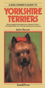 Cover of: A Dog Owners Guide to Yorkshire Terriers (Dog Owner's Guides)