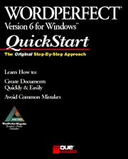Cover of: WordPerfect 6 for Windows QuickStart