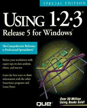 Cover of: Using 1-2-3 release 5 for Windows