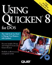 Cover of: Using Quicken 8 for DOS