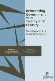 Reinventing government for the twenty-first century by Dennis A. Rondinelli, G. Shabbir Cheema