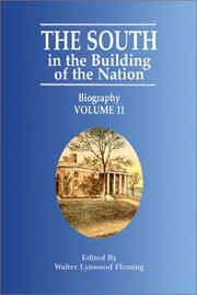 Cover of: The South in the Building of the Nation: Biography (South in the Building of the Nation)