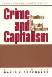 Cover of: Crime and capitalism: readings in Marxist criminology