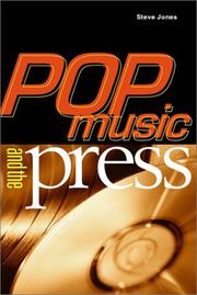 Cover of: Pop Music and the Press (Sound Matters) by Steve Jones