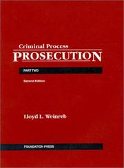 Cover of: Criminal Process Part 2 : Prosecution