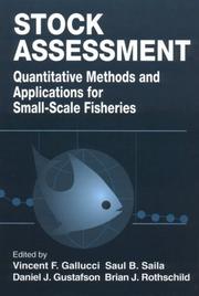 Cover of: Stock assessment: quantitative methods and applications for small-scale fisheries