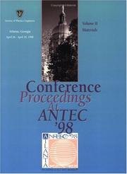 Cover of: SPE/ANTEC 1998 Proceedings by Spe