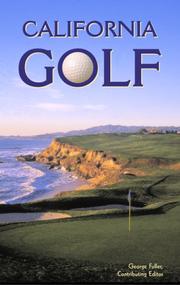 Cover of: California Golf