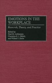 Emotions in the workplace : research, theory, and practice